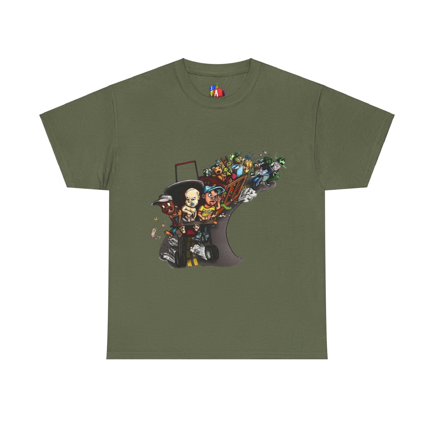 Adults Tiny Toddler Adventure Heavy Cotton Tee