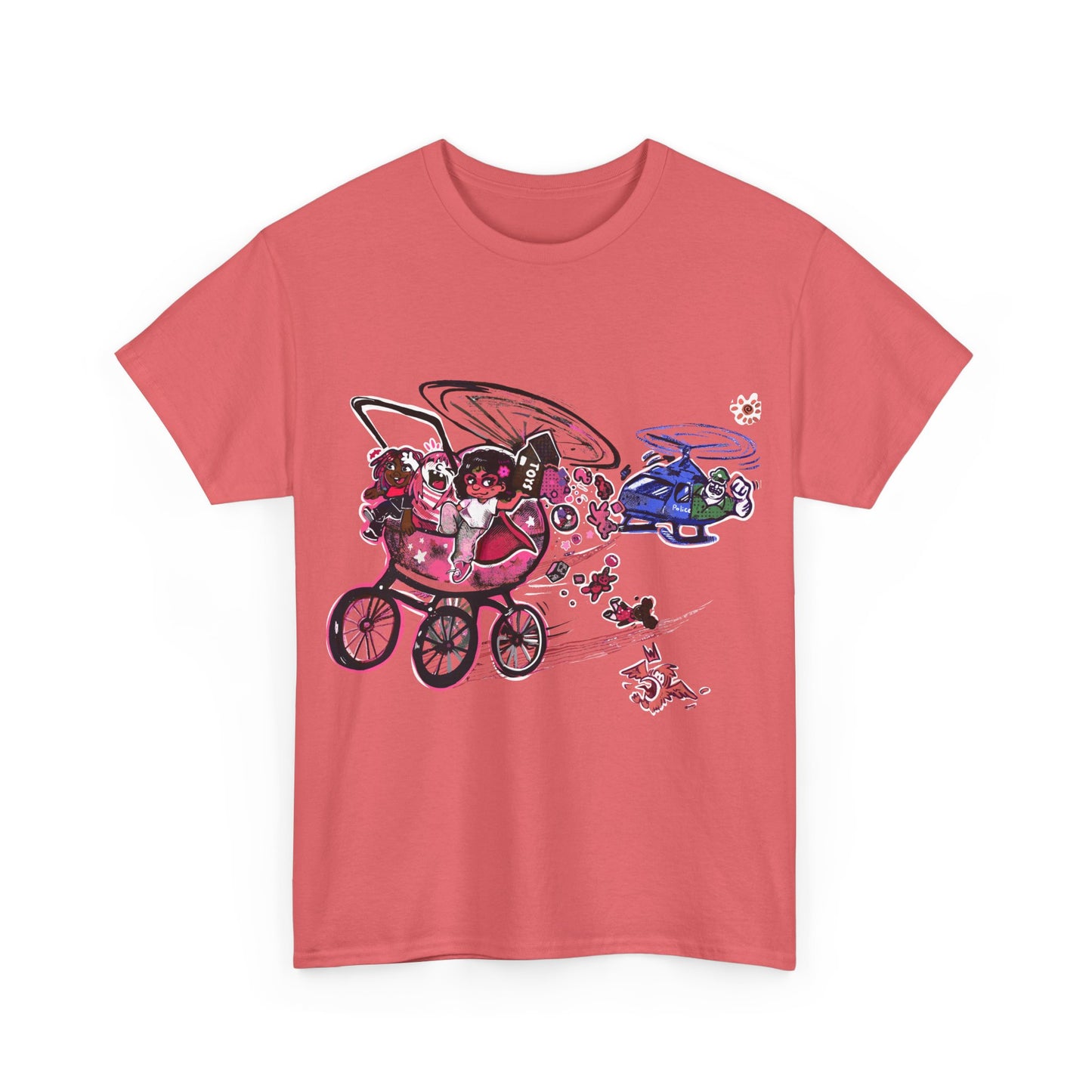 Adults, TINY TODDLER ADVENTURES, Unisex Heavy Cotton Tee