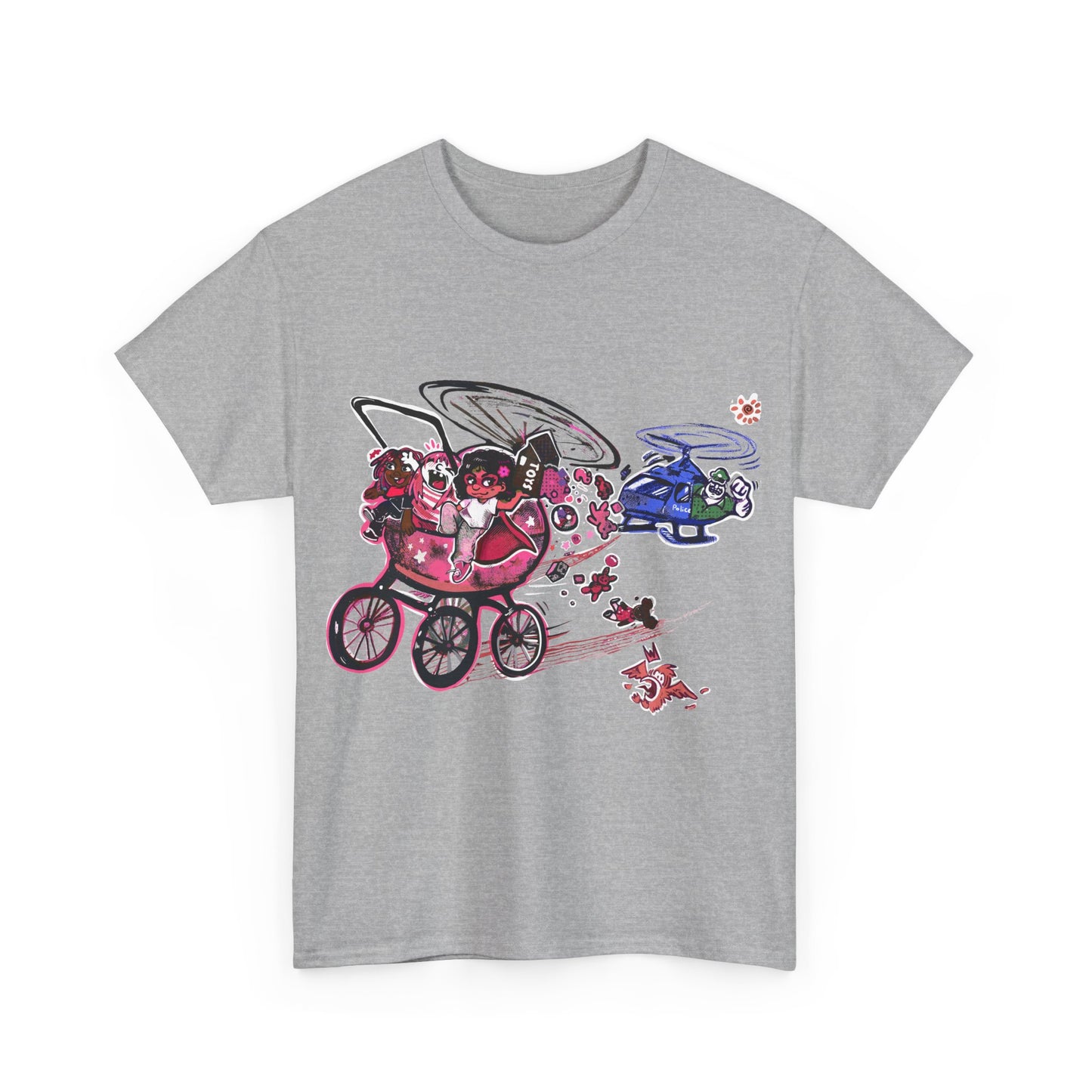 Adults, TINY TODDLER ADVENTURES, Unisex Heavy Cotton Tee