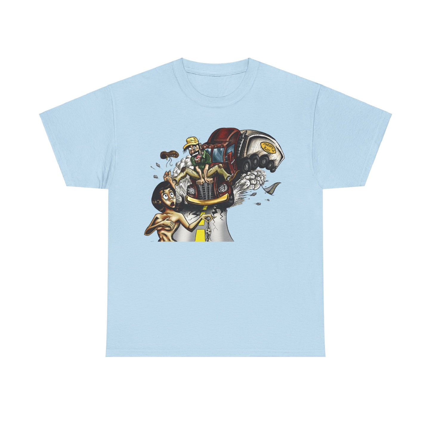 Crazy Truck Driver Heavy Cotton Tee