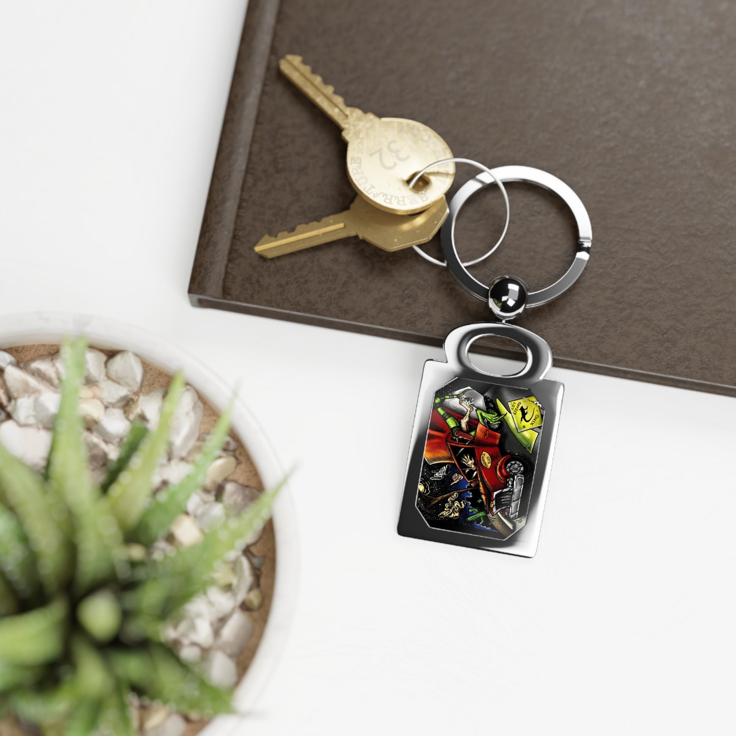 Lot Lizard, Rectangle Photo Keyring